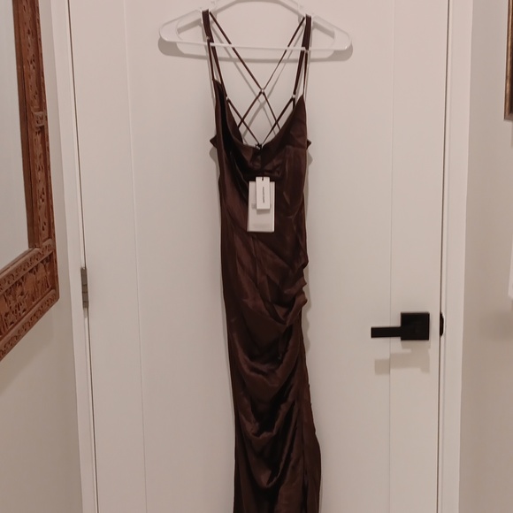 NWT, NISSE Limited Edition Dunes 100% Silk Maxi Dress - Picture 6 of 16